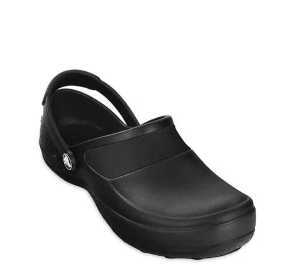 Crocs Women's Mercy Work Clogs Size 9 Black Slip On Slip Resistant NWOB